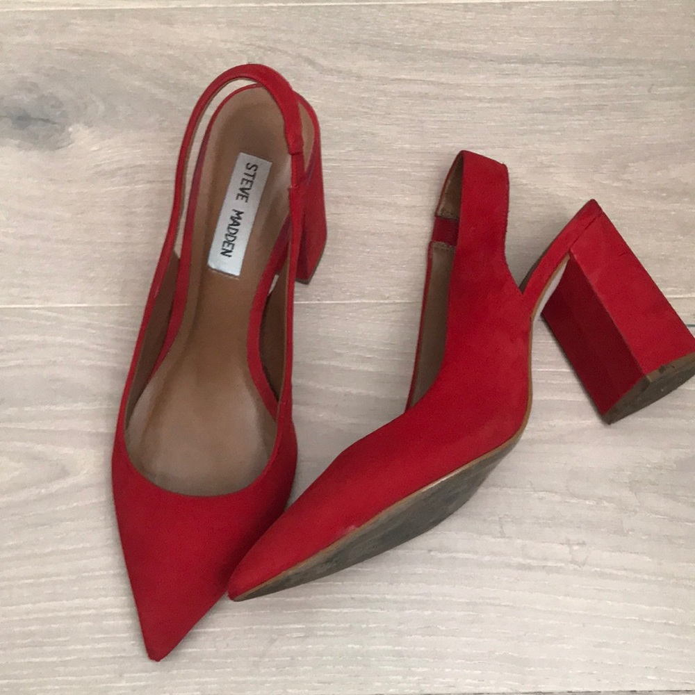 Steve Madden block heel pumps